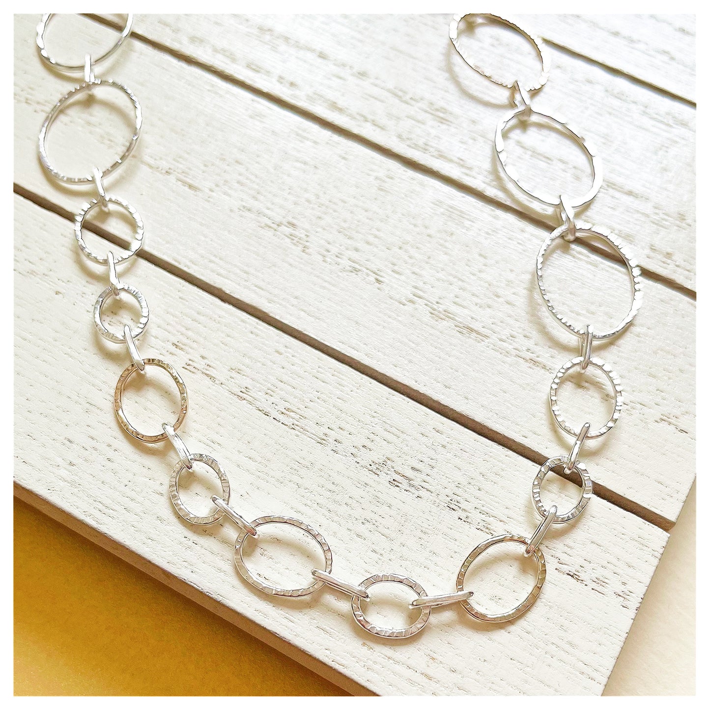 Sterling Silver and 9ct Yellow Gold Multi-Link Oval Chain