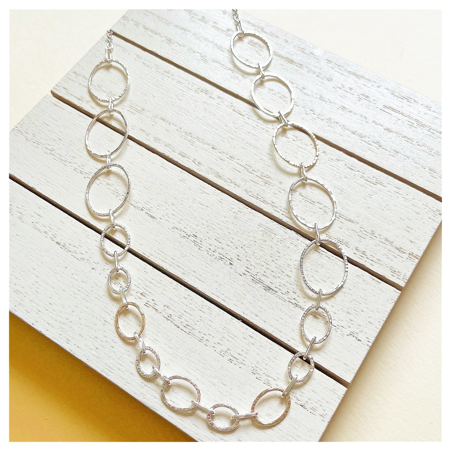 Sterling Silver and 9ct Yellow Gold Multi-Link Oval Chain